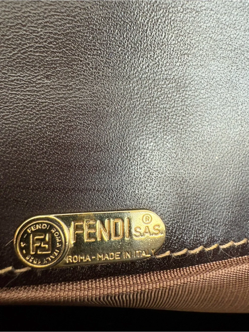 Fendi Vintage Zucca FF Monogram Canvas Leather Continental Wallet Brown